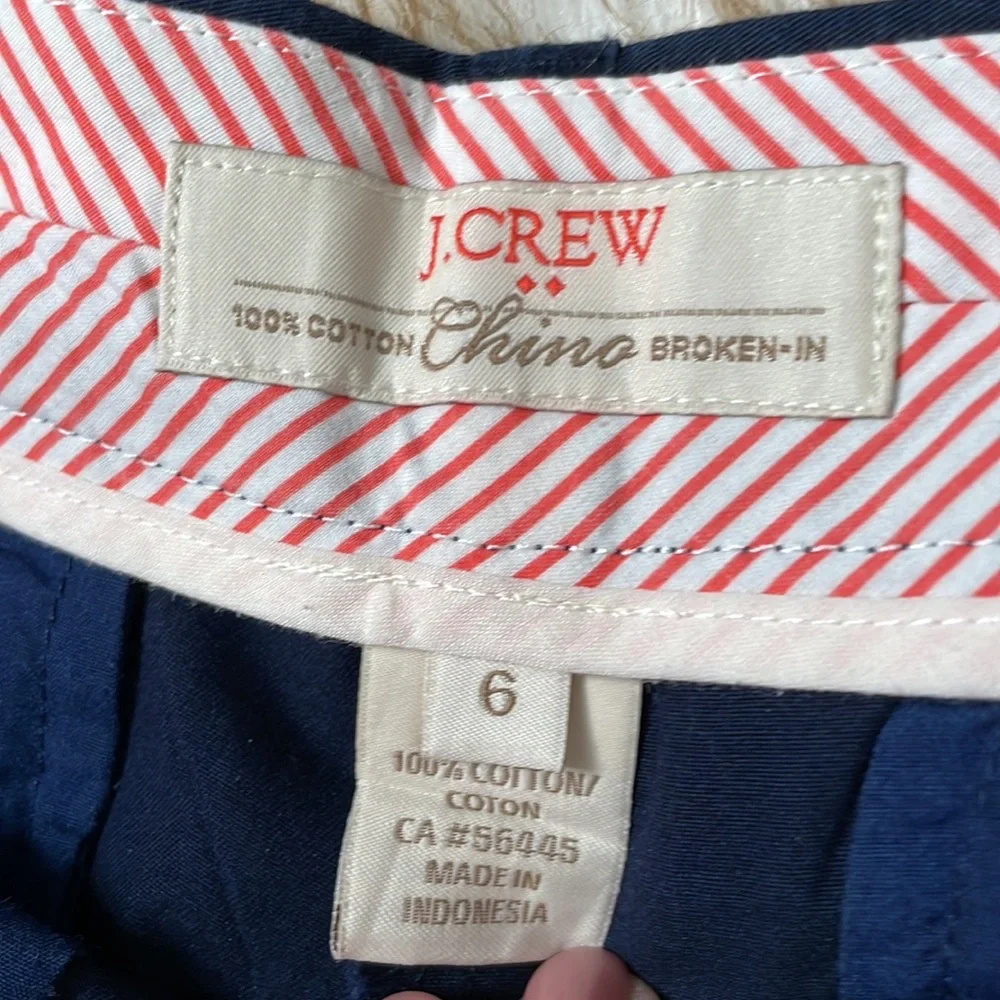 J. Crew 5” chino shorts. NWOT